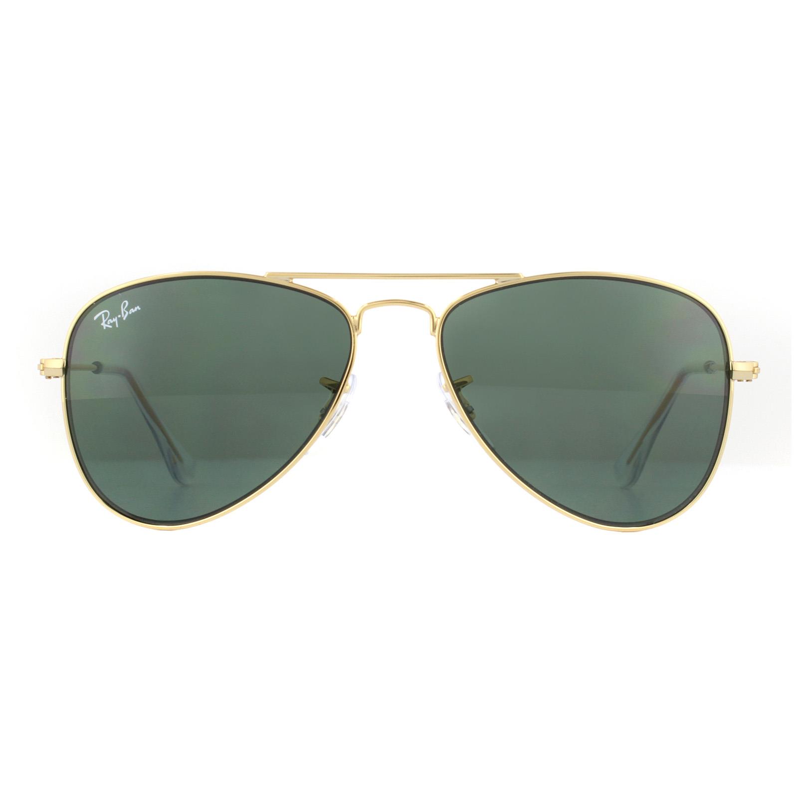 Ray-Ban Junior Sonnenbrille 9506 223/71 Gold Grün Image