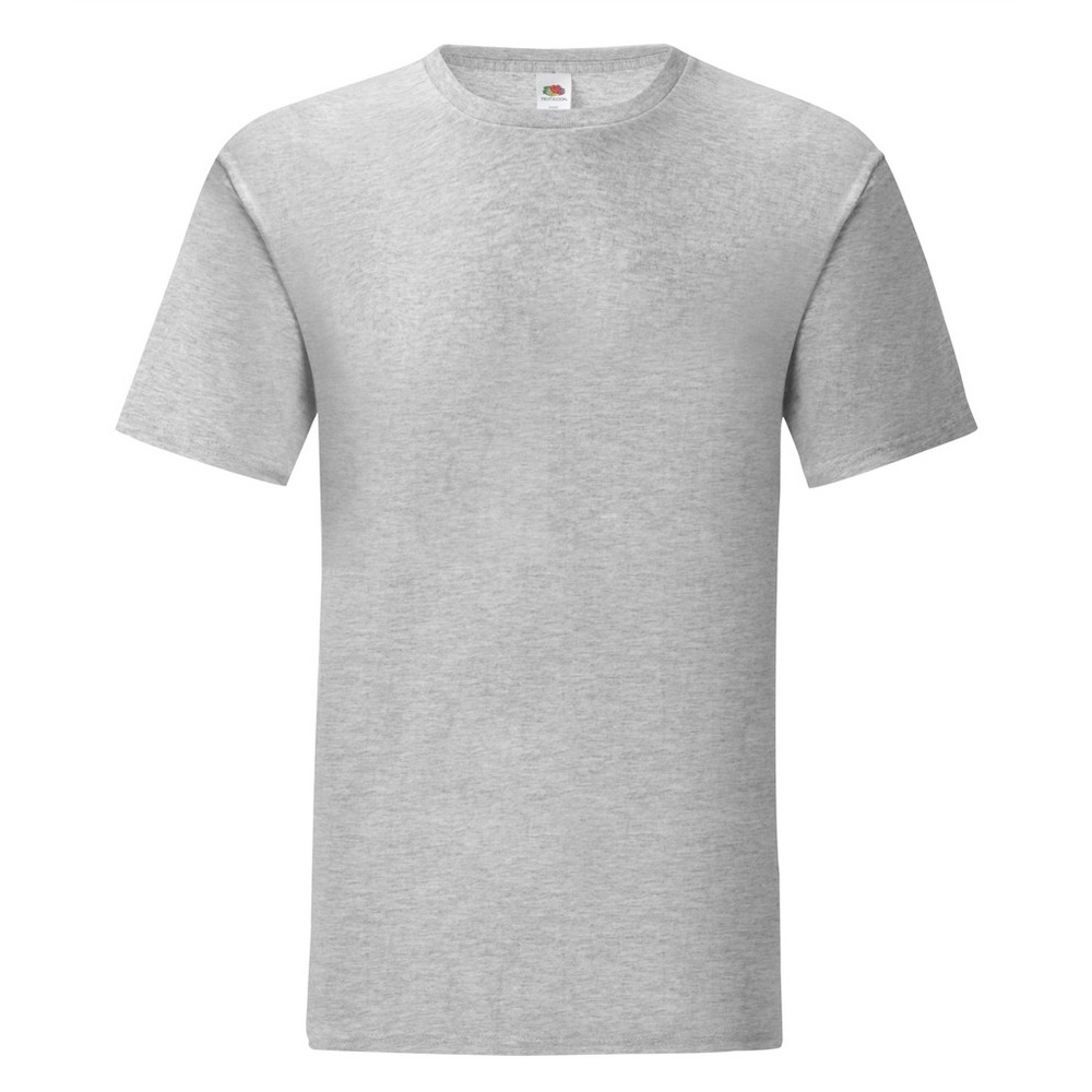 Fruit Of The Loom Herren Iconic T-Shirt (5er Pack) (Heather Grey)