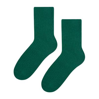 Herren Wolle Kleid Socken | Steven | Atmungsaktive Warme Socken für Winter - Grün Image