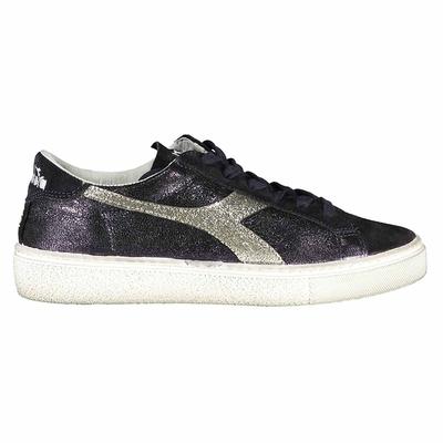 Diadora Montecarlo Glitter Dirty Womens Navy Trainer Image