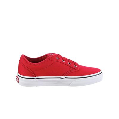 Vans Atwood Low Top Schnürung Red Canvas Kinder Plimsolls Ki514a