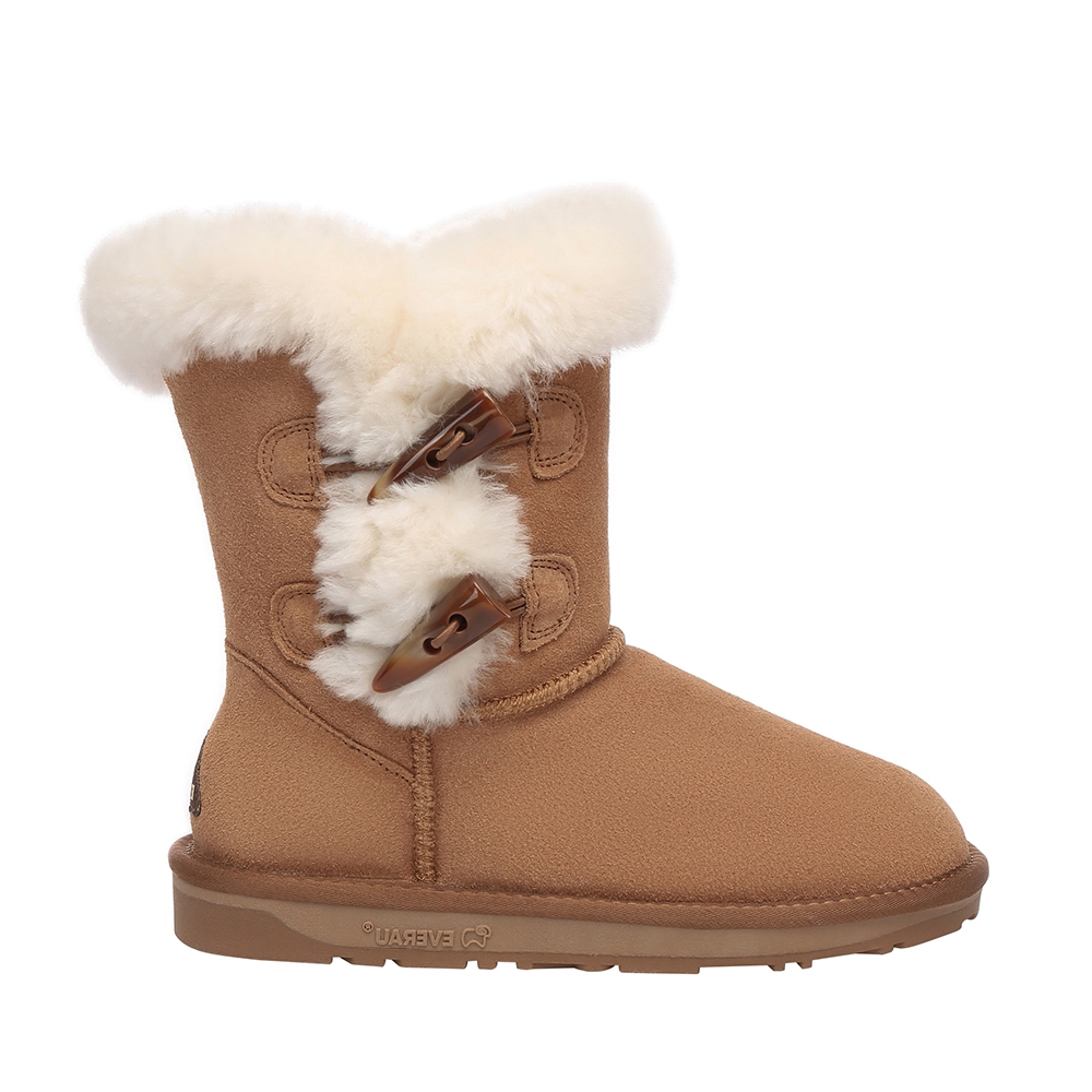 EVER AU Frauen Storch Horn Toggle Knopf kurze Stiefel Image