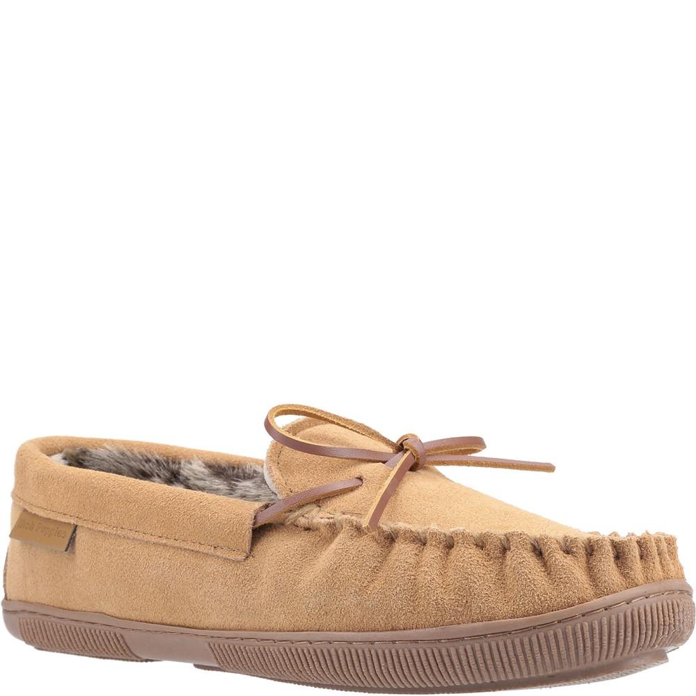 Hush Puppies Herren Ace Slip On Leder Pantoffel (Tan)