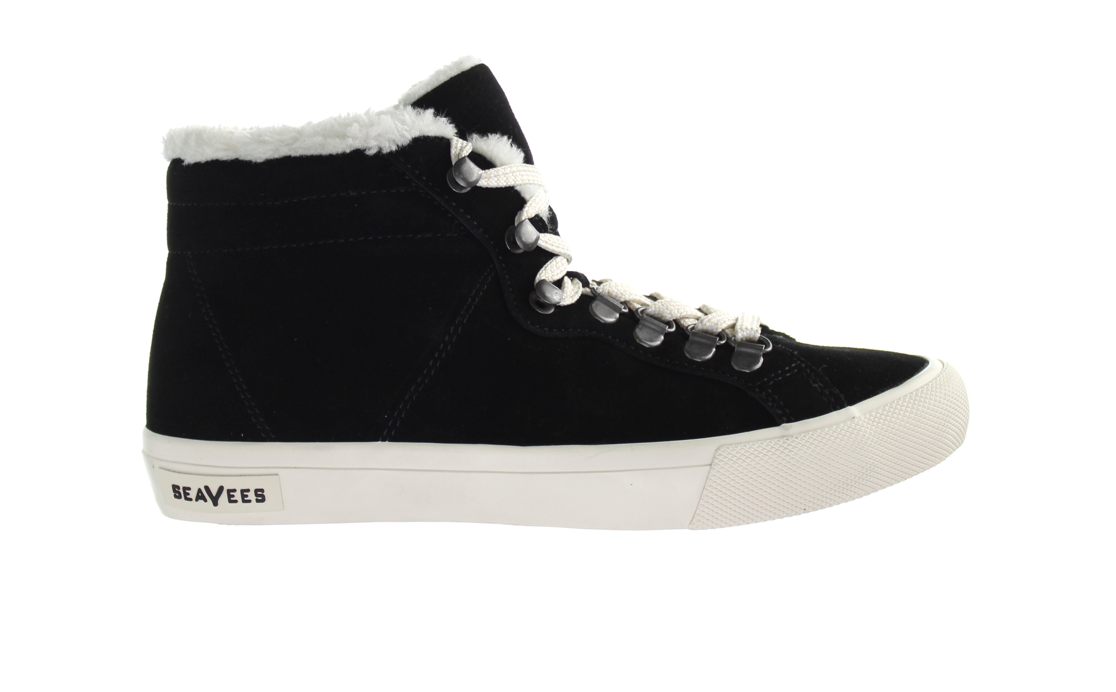 Seavees Carmel Coast Schnürung schwarzer Wildleder Leder Damenschuhe