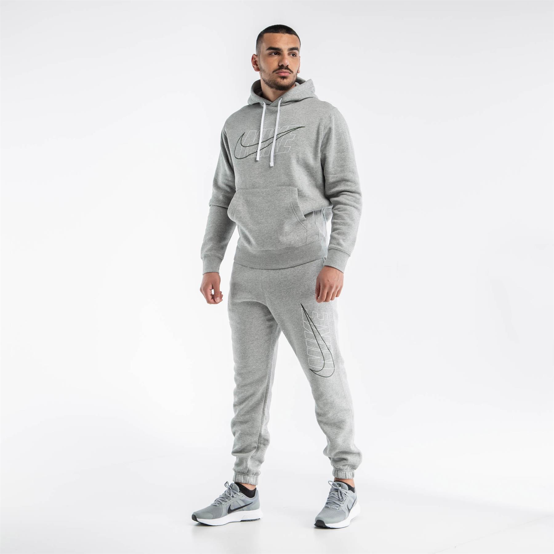 Nike Herren-Club-Trainingsanzug-Set in Grau Image