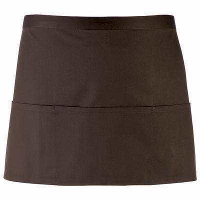 Premier Ladies/Womens Colours 3 Pocket Schürze (Braun) Image