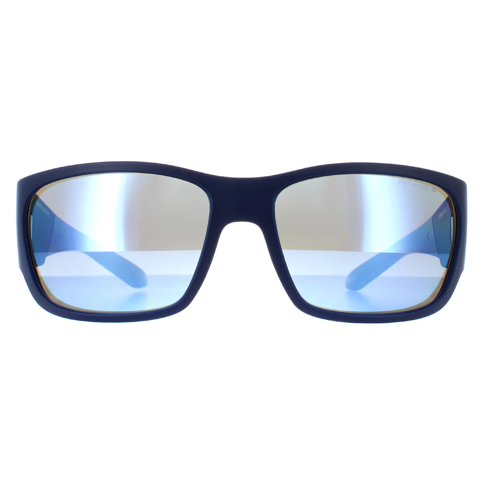 Arnette Oval Unisex Schwarz Gradiant Metall Blau Dunkelblau AN4302 Catfish Image
