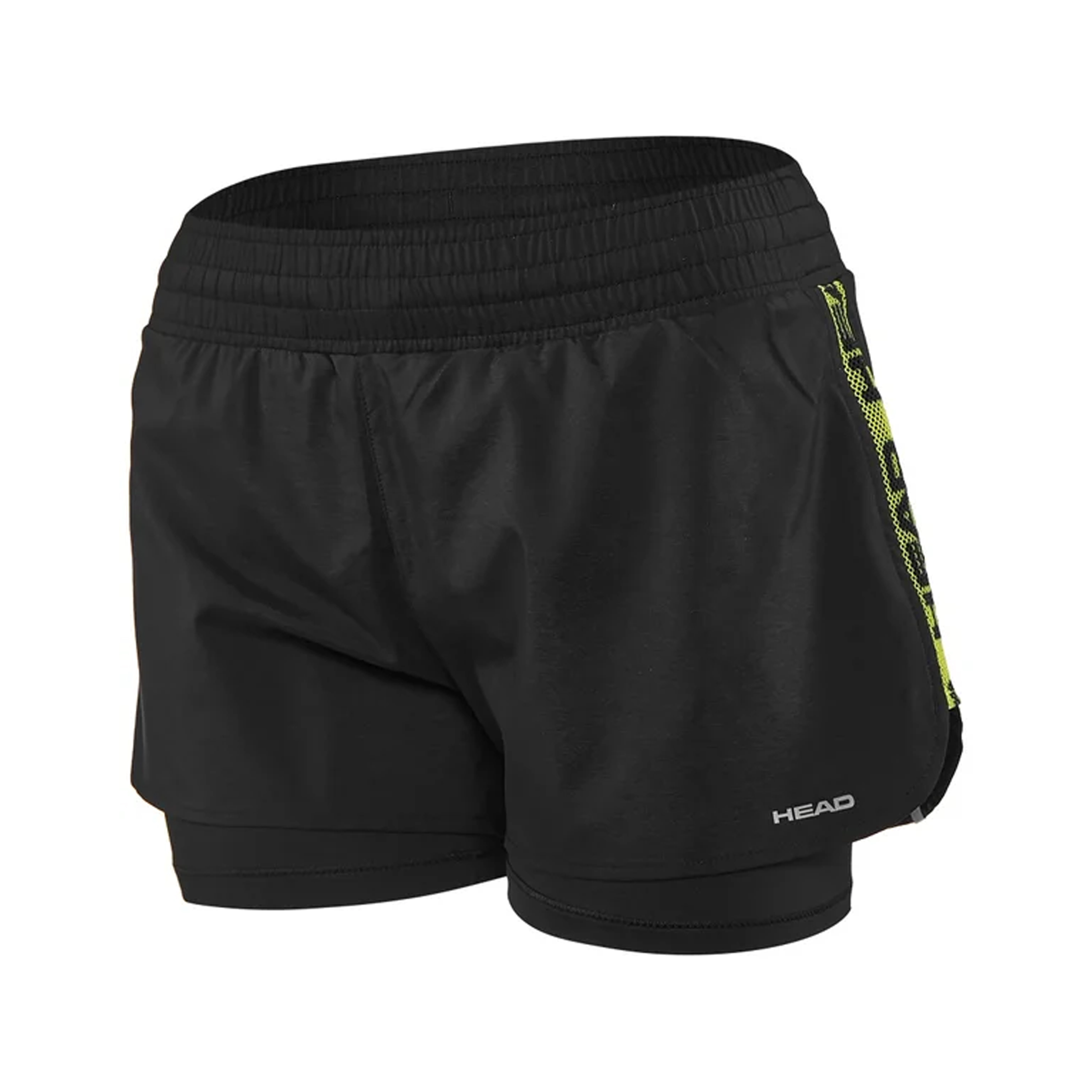 Head Advantage Womens Black Tennis Shorts Image