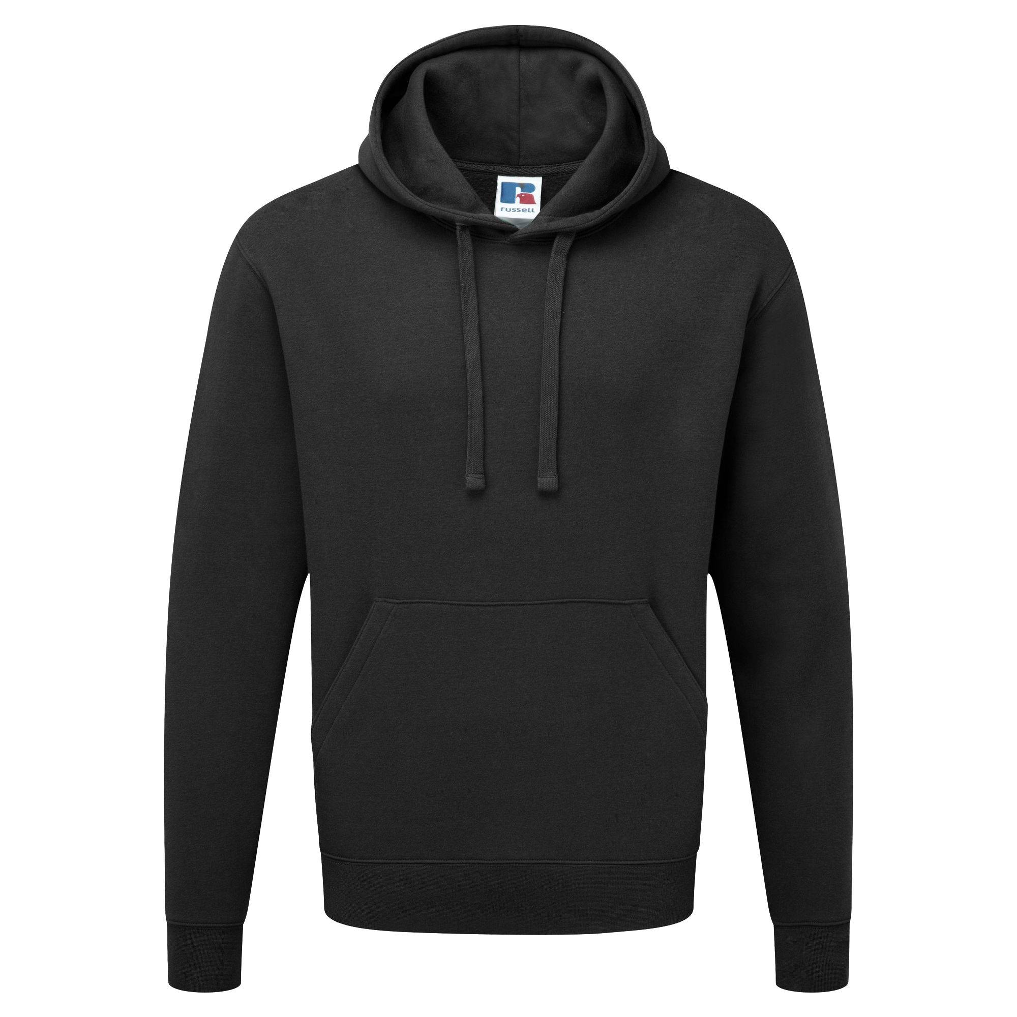Russell Herren Authentic Kapuzen-Sweatshirt / Hoodie (Schwarz)