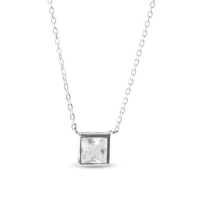 Luxenter Halskette, 925 Sterling Silber Birdax und glänzende rhodinierte Zirkonia Image