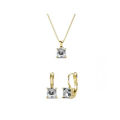 Quadratisches Set und Box - Gold und Kristall Image