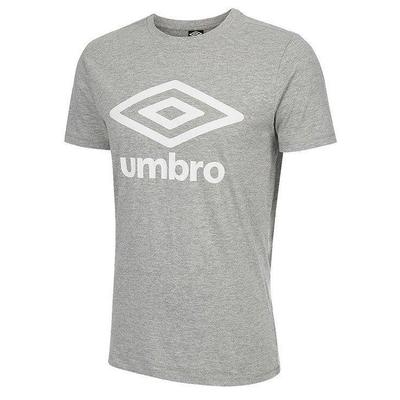 Umbro großes Logo-Herren-Grau-T-Shirt