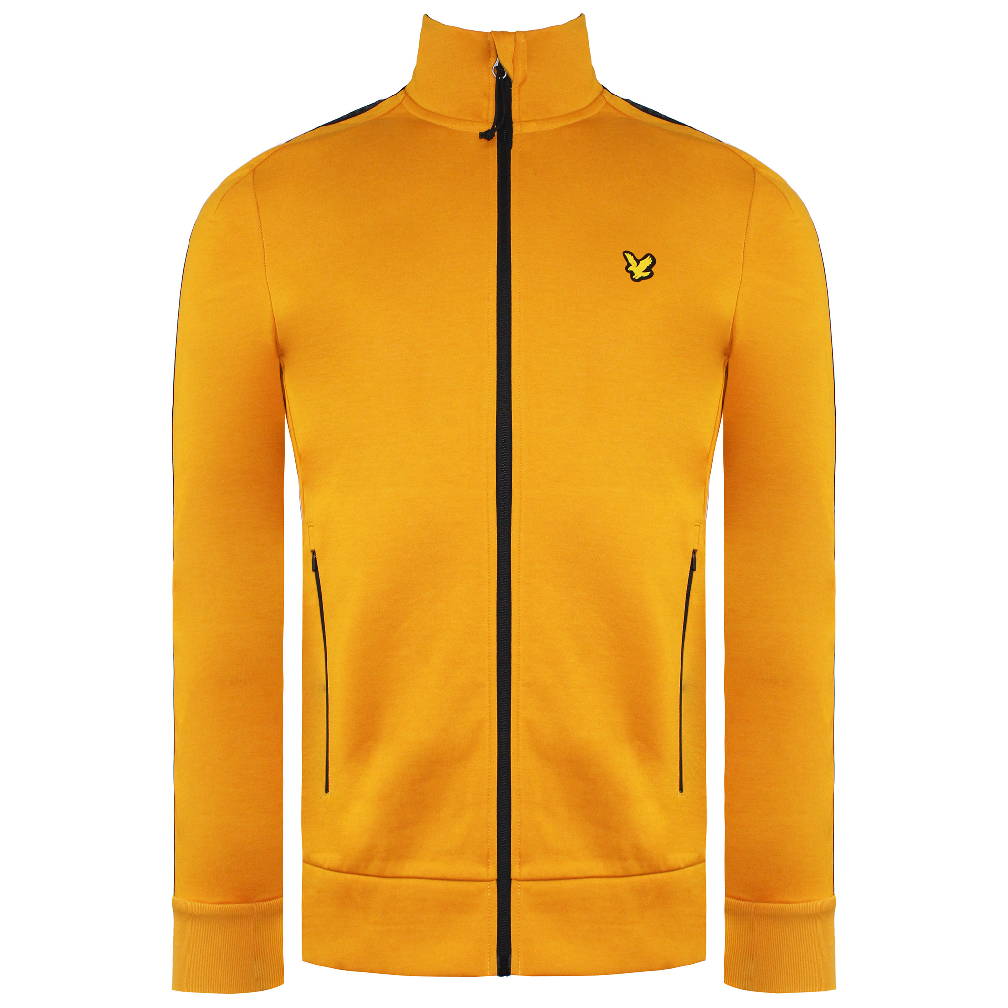 Lyle & Scott Tape Mens Yellow Track Jacke Image