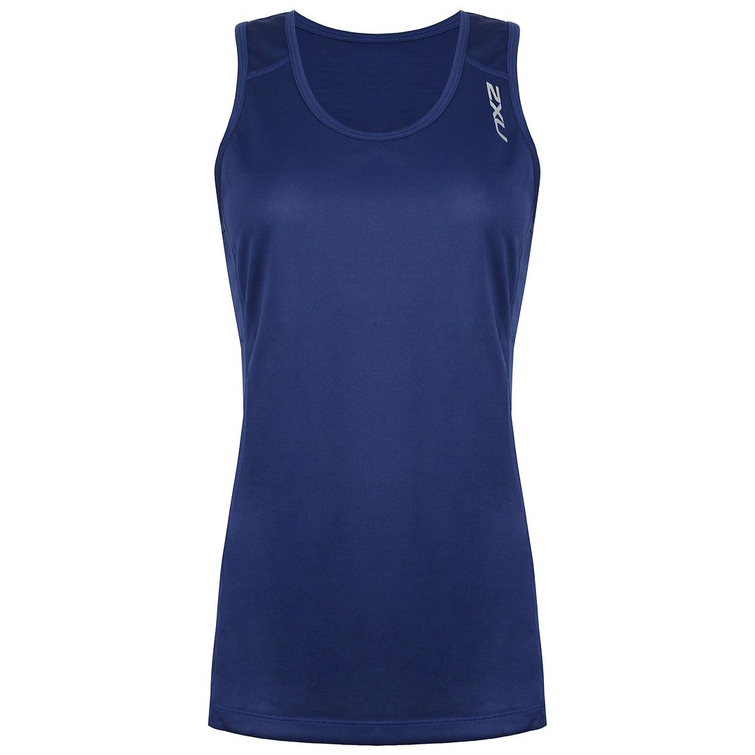 2xu BSR Active Singulet Womens Navy Top Image