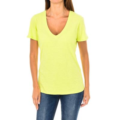 Kurzärmeliges Damen-T-Shirt mit V-Ausschnitt 3Y5T45-5JZMZ Image