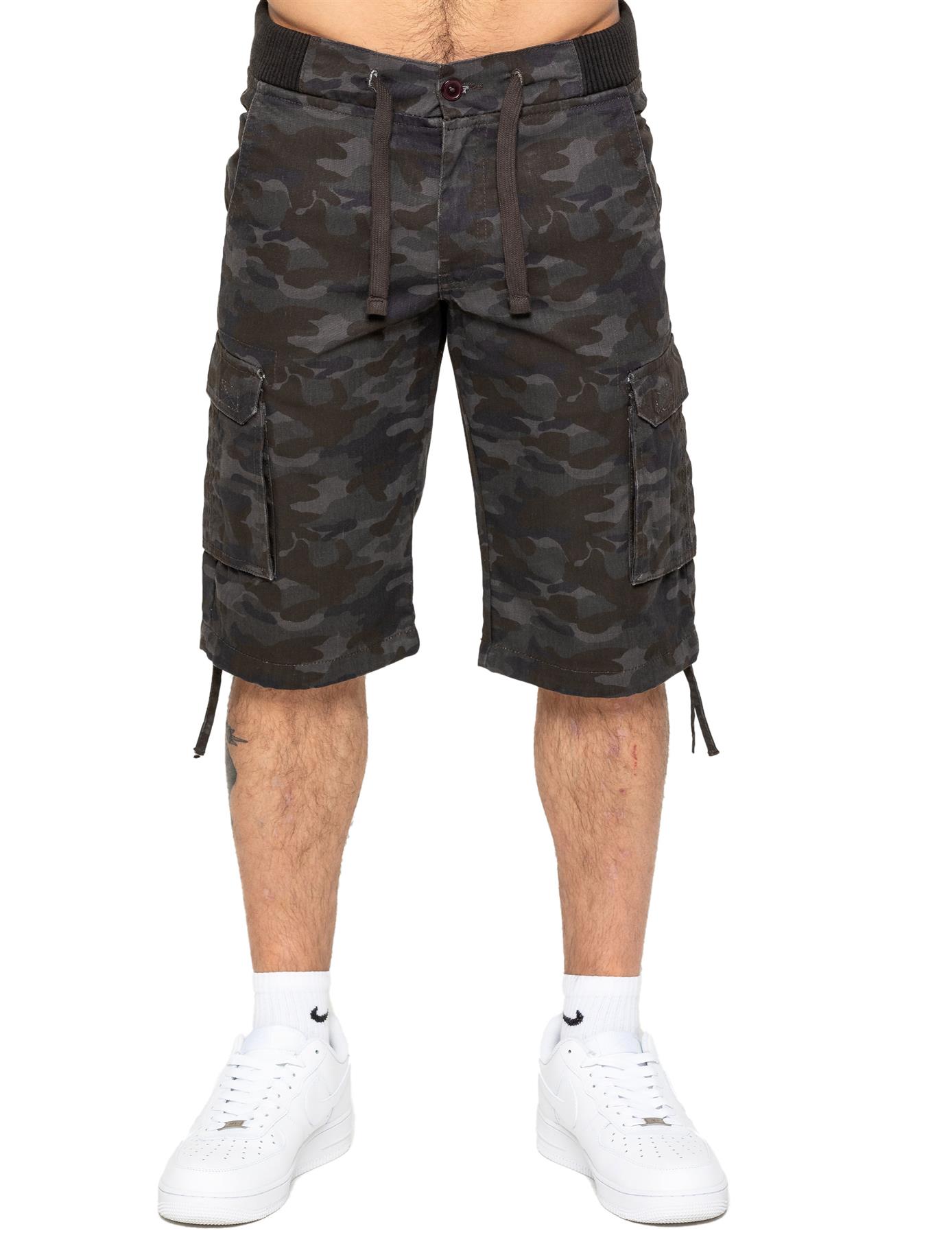 Enzo | Herren Cargo Combat Camo Shorts Image