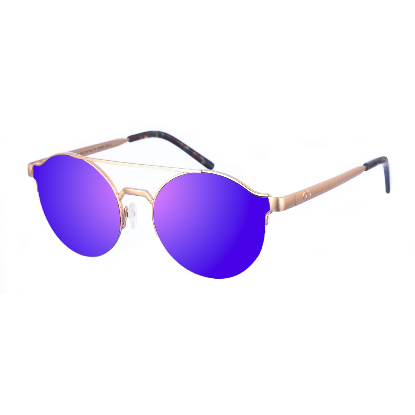 FIOROTTO Unisex-Sonnenbrille aus Metall in runder Form Image