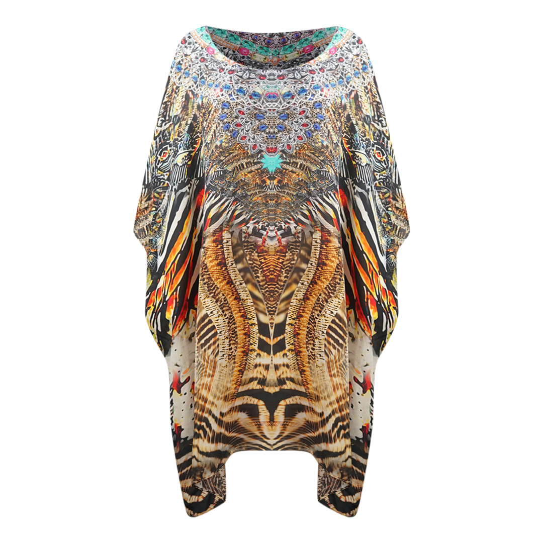 Inoa Golden Eagle 120214 Kurzer Box Kaftan Cover Up Image