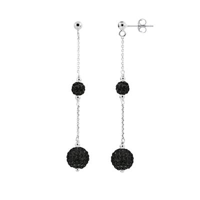 DIADEMA - Ohrringe Black Night - Kollektion Crystal Pearl