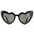 Saint Laurent Cat Eye Damen Schwarz Grau Sonnenbrille