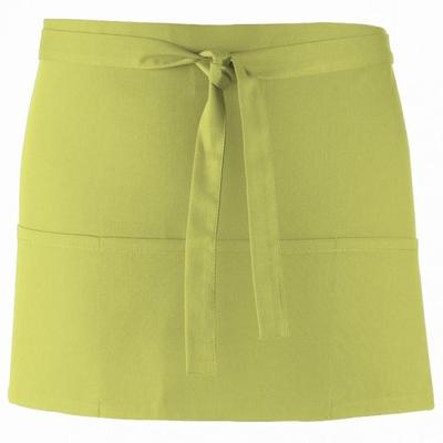 Premier Ladies/Womens Colours 3-Taschen-Schürze (Limette) Image