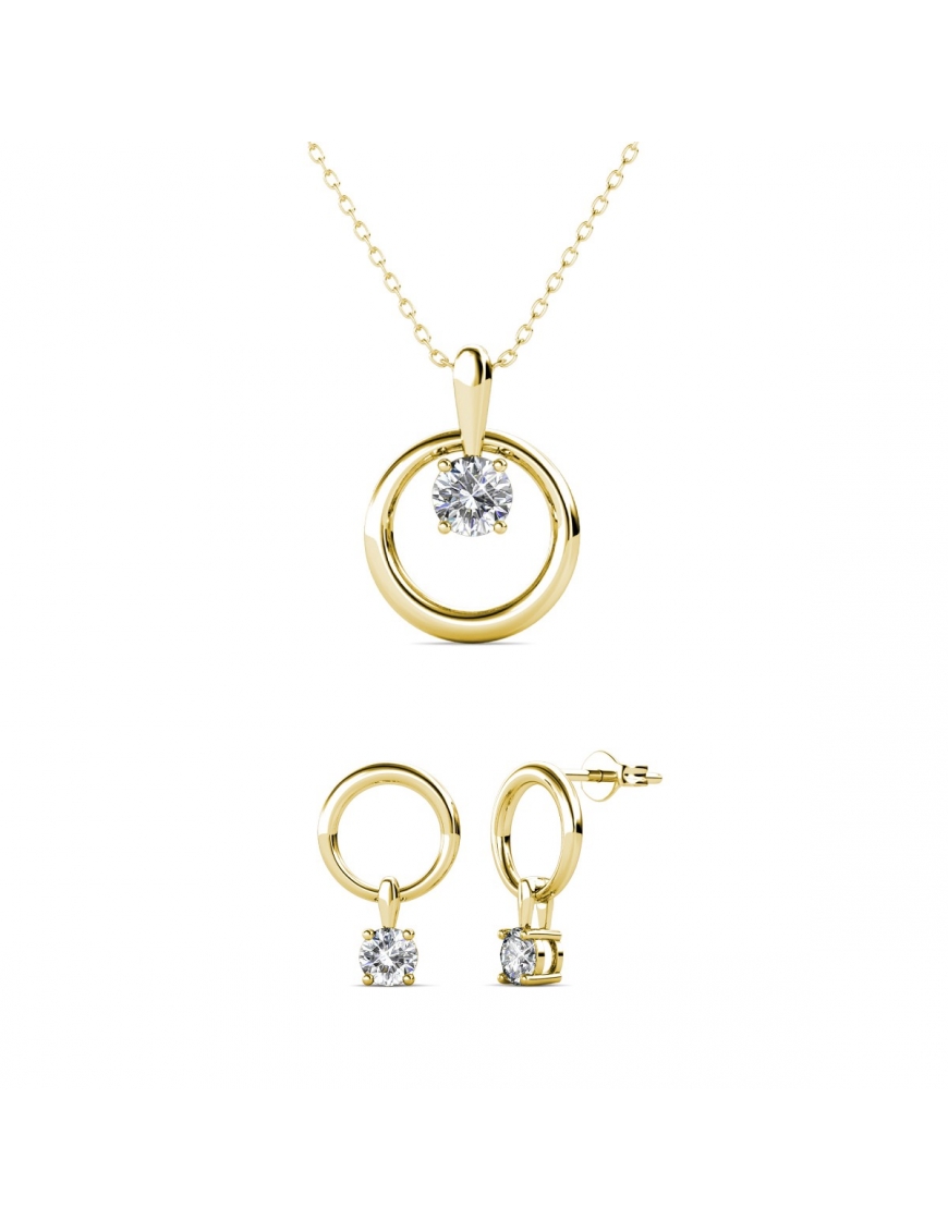 Octavia Set - Gold und Kristall Image