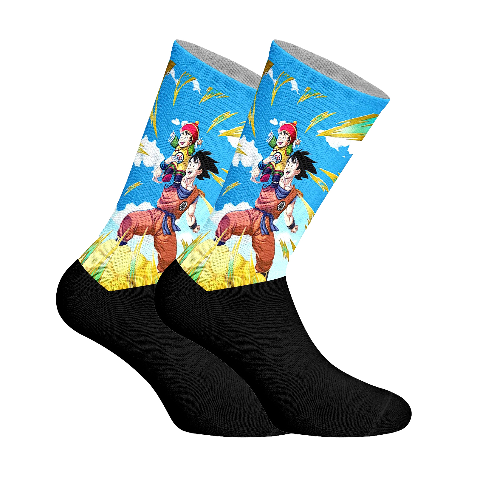 Elastische bedruckte lange Socken für Unisex Image