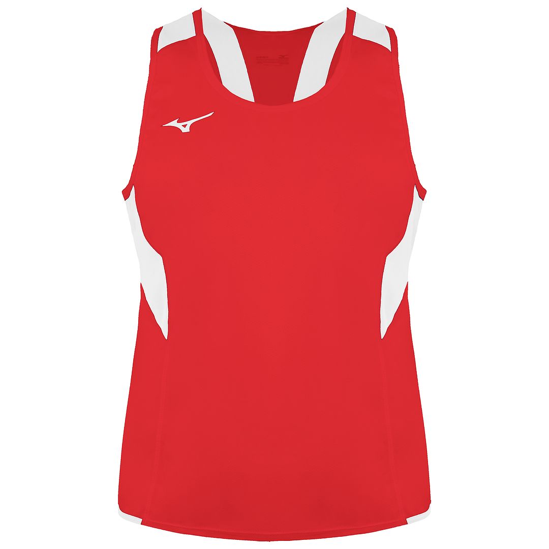 Mizuno Team Authentic Kids Red/White Singulet Weste Image