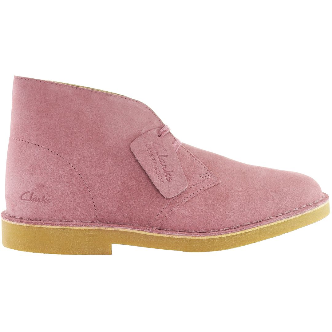 Clarks Originals Desert Womens Pink Stiefel