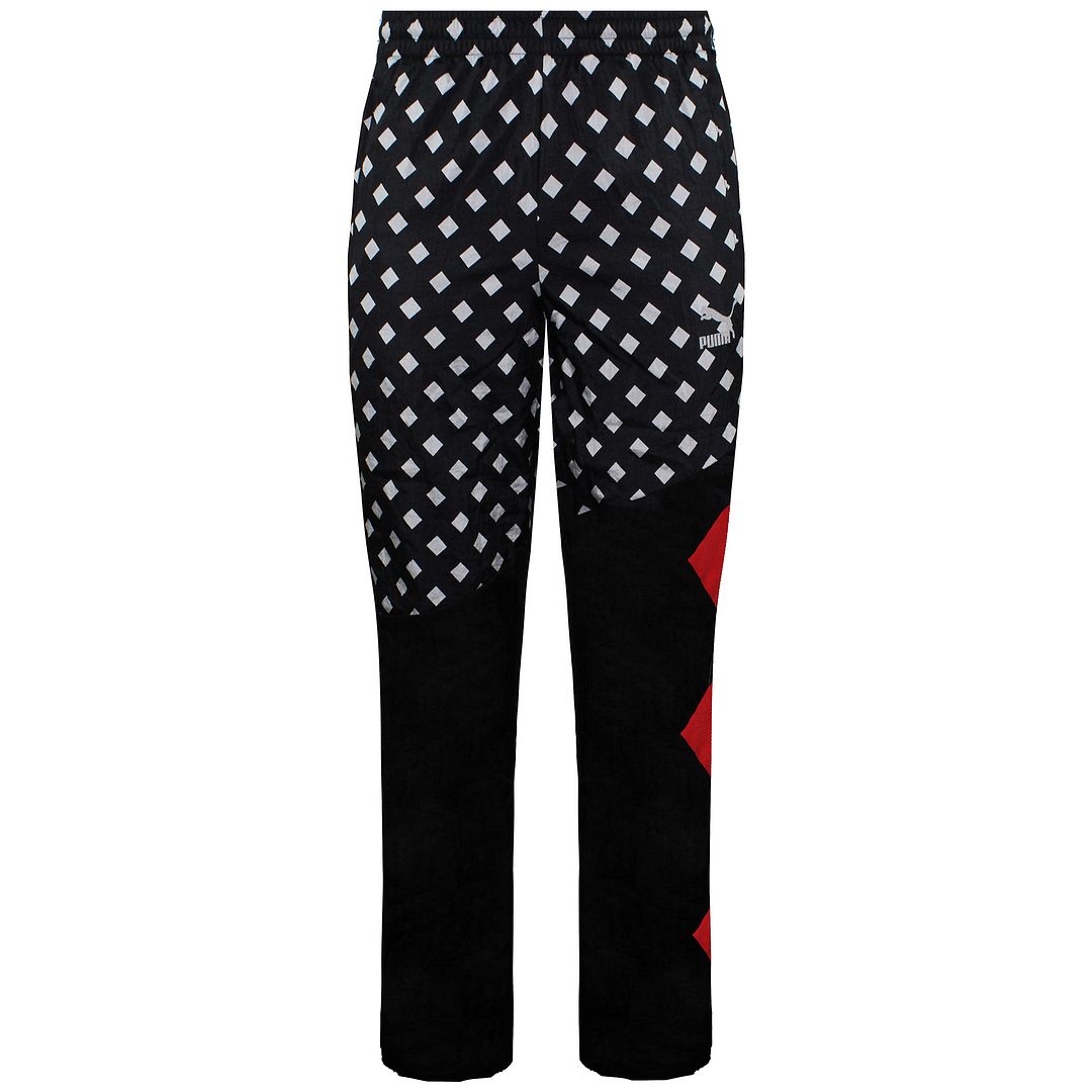 Puma x Alife Arc Stretch Taille gedruckt schwarz/rote Herren Trackhose 568228 Schwarz
