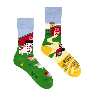 SPOX SOX Herren & Damen Mismatched Neuheit Odd Socken Farm Image