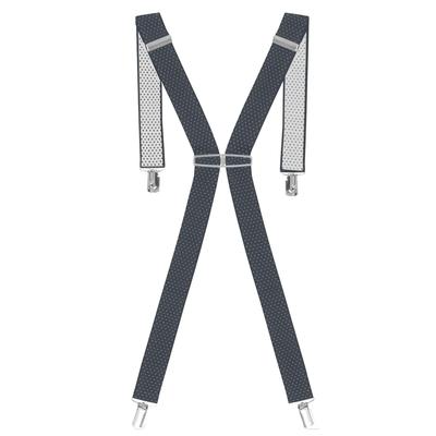 Enzo Mens elastische Polka Dot Hosenträger - Grau Image