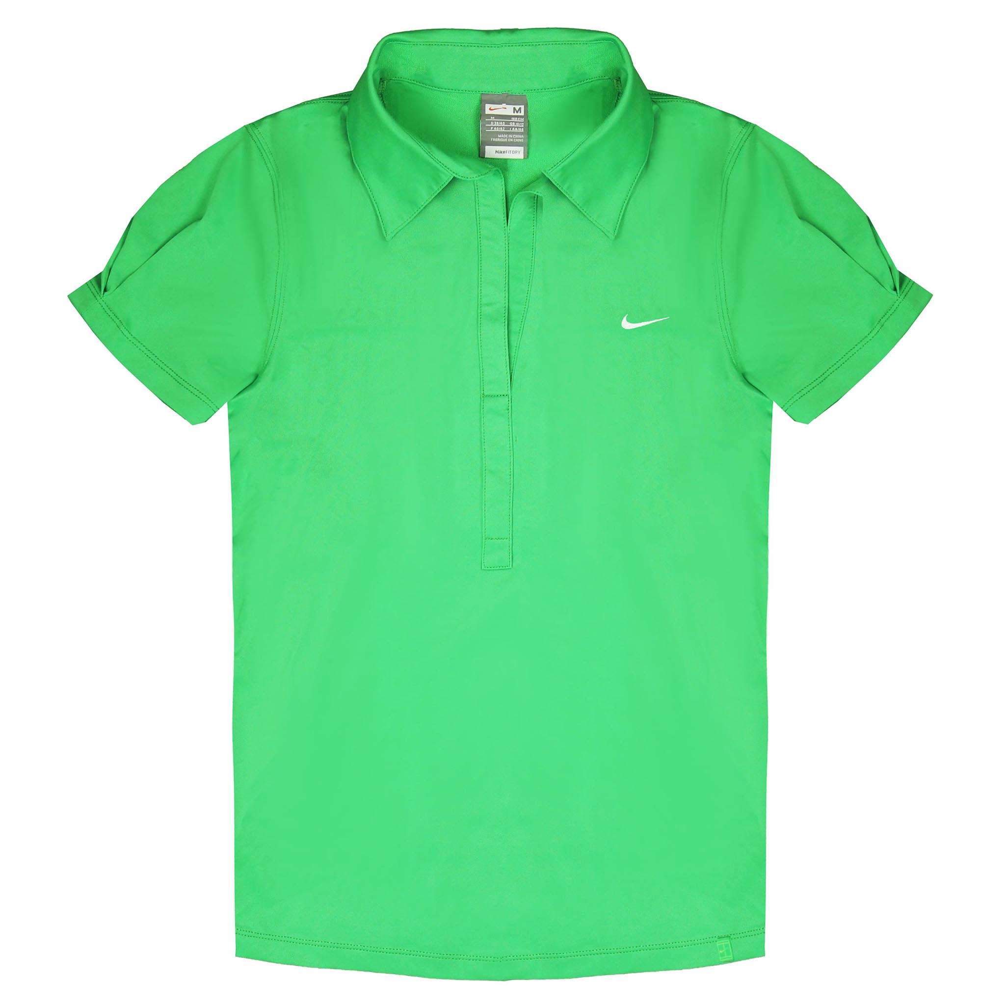 Nike Dri-Fit Short Sleeve Polo Shirt Green Womens Tennishemd 327803 388 Image