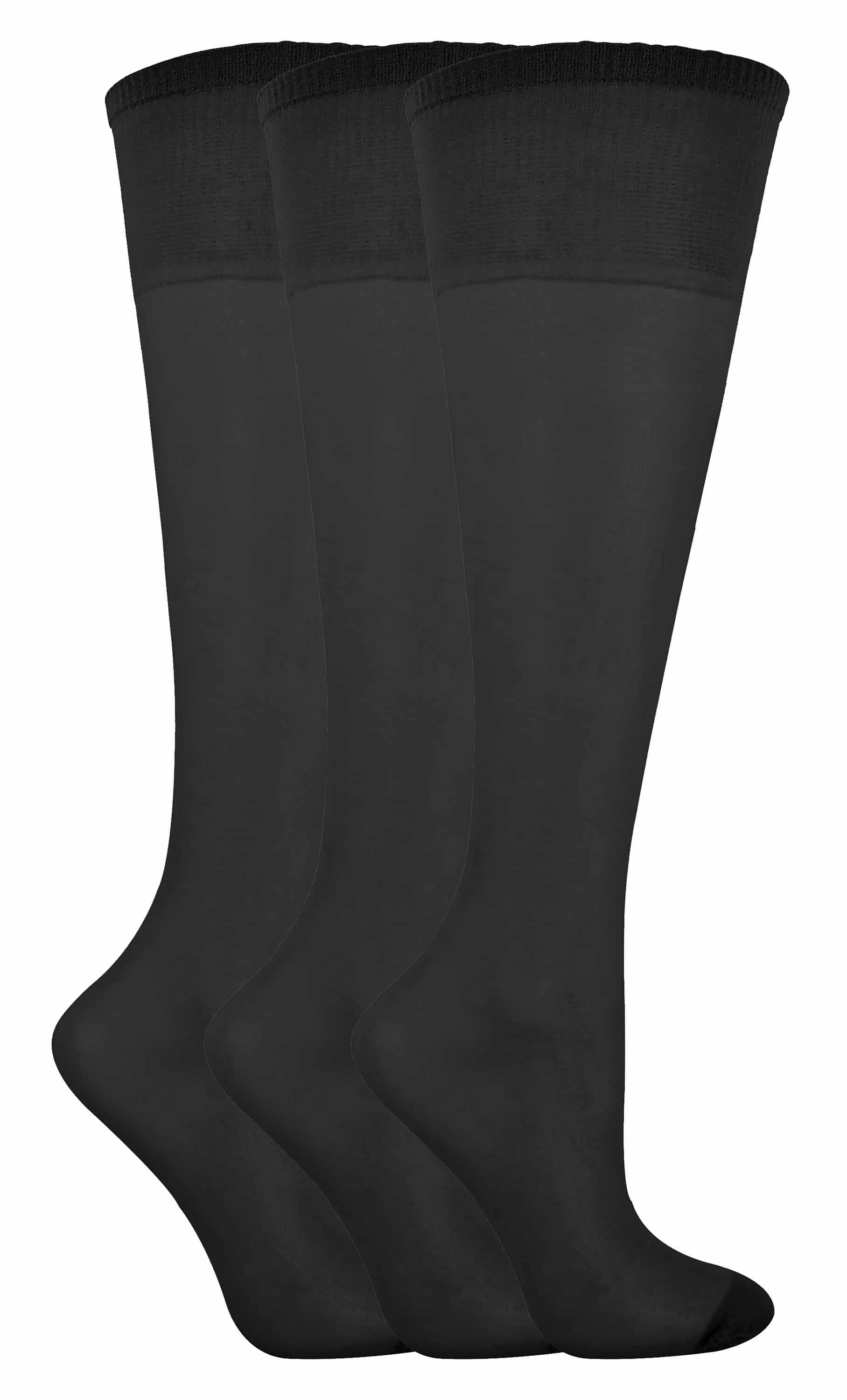 LIVIA 3 Paar transparente 15-Denier-Nylon-Kniestrümpfe für Damen Image