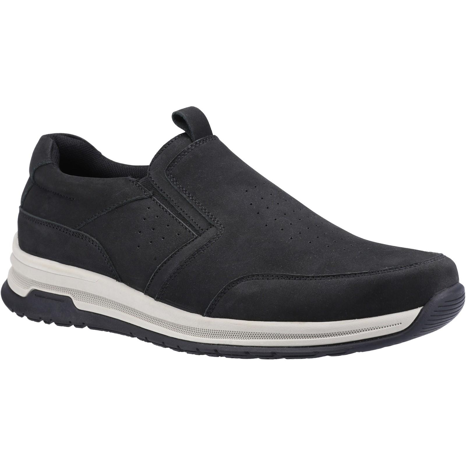 Hush Puppies Herren Cole Nubuck Schuhe (Schwarz)