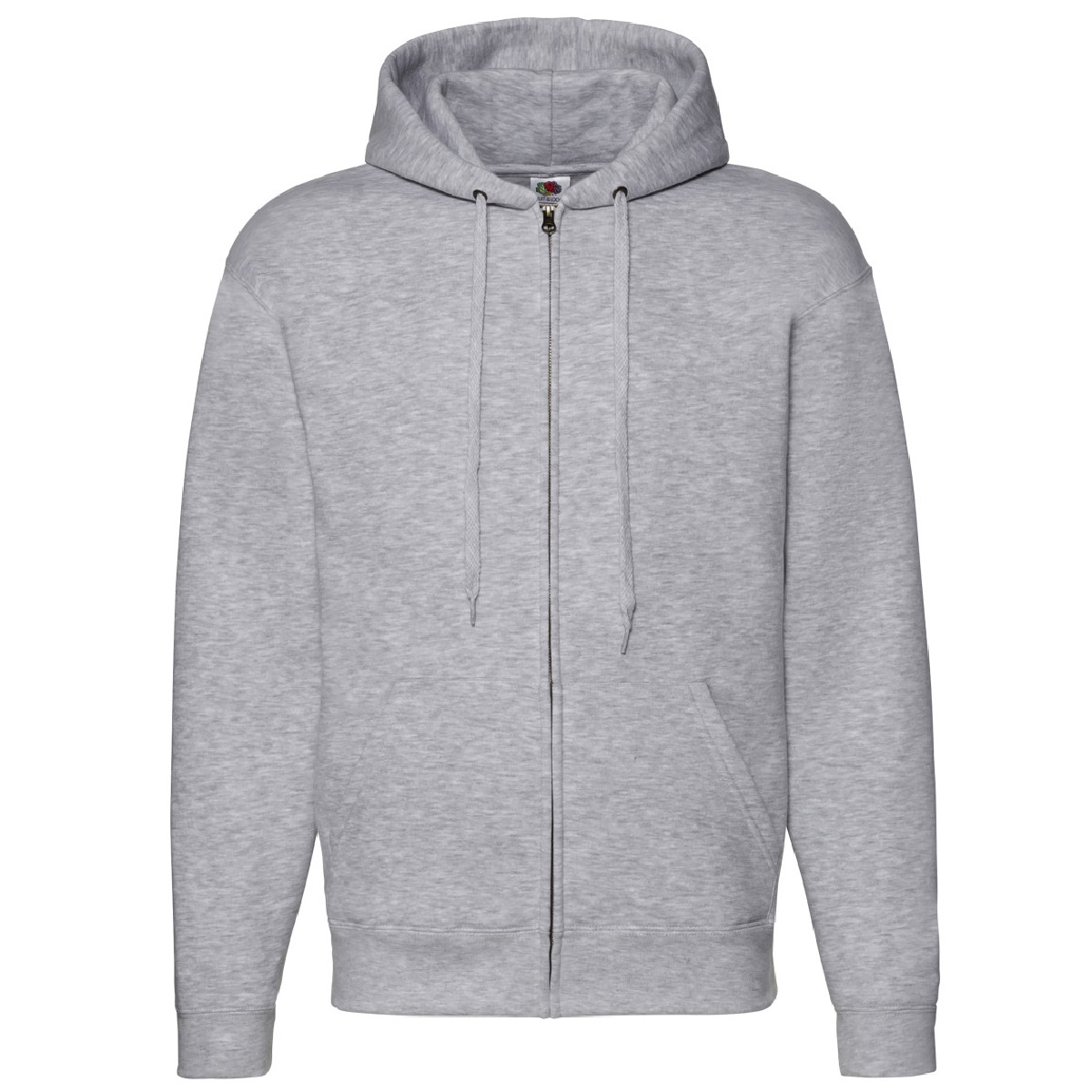 Fruit Of The Loom Herren Zip durch Hoodie Sweatshirt / Hoodie (Heather Grey) Image