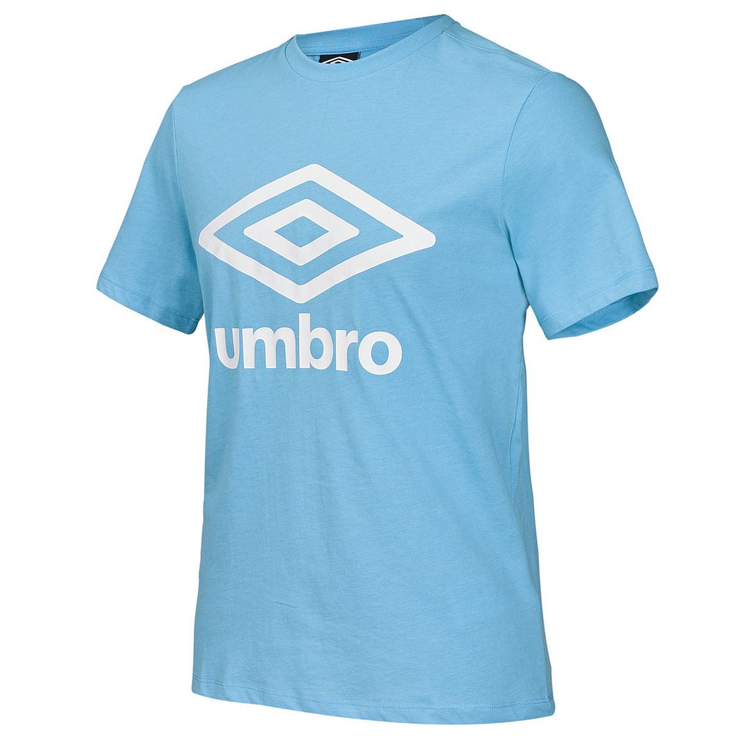 Umbro großer Logo Herren Sky Blue T-Shirt Image
