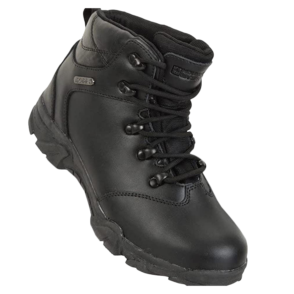 Mountain Warehouse Kinder/Kinder Canyon Wasserdichte Wildleder Wanderschuhe (Schwarz) Image