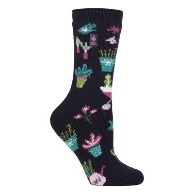 Womens Fun Hobby Socken | Heat Holders Lite | Novelty Winter Fleece gefüttert Thermosocken - Green Fingers Image