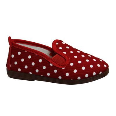 Faulende Gallur Kinder Rot/Weiß Plimsolls Image