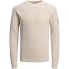 Classic Spring Knit Crew Neck von Jack & Jones in der farbe Weiss und in größe S.