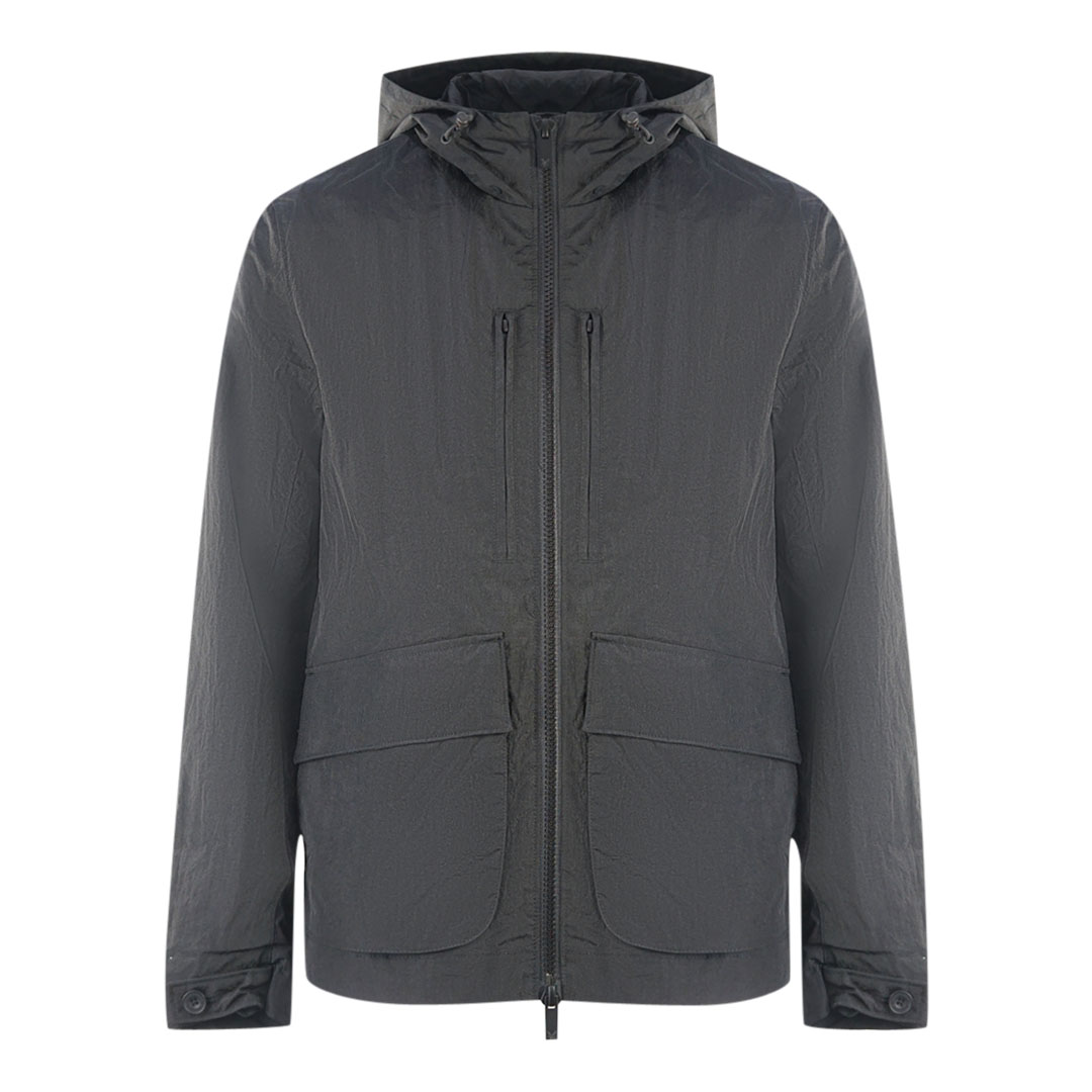 Lyle & Scott Schlichte Jacke mit Kapuze Schwarz Image