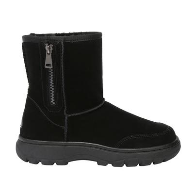 EVER AU Frauen Starling Zipper kurze Stiefel - Schwarz