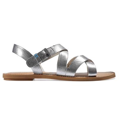 Toms Sizilien Womens Silbersandalen