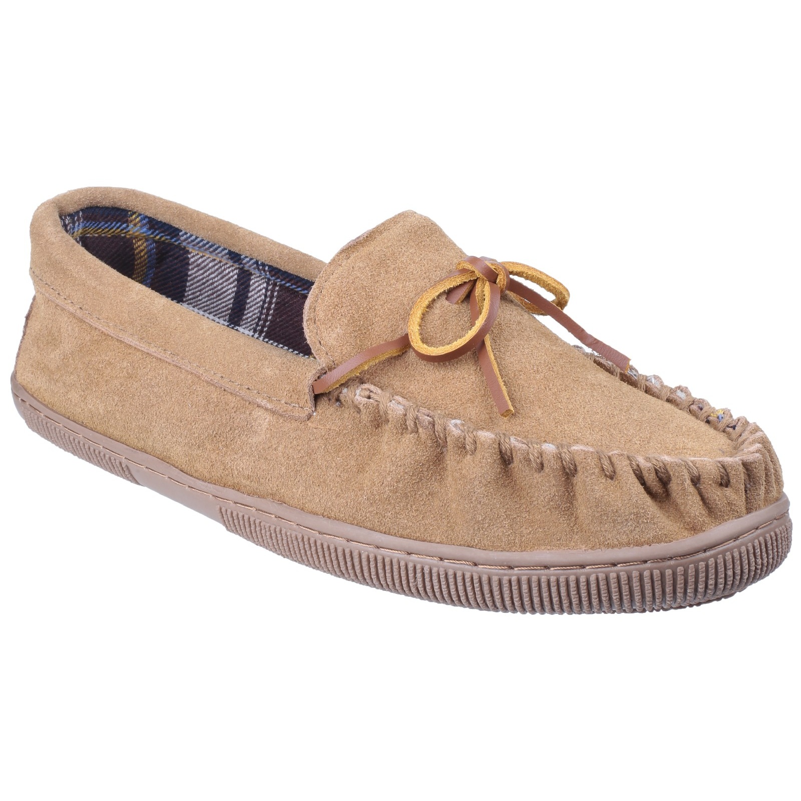 Cotswold Suede Alberta Slipper / Herren Hausschuhe (Beige)