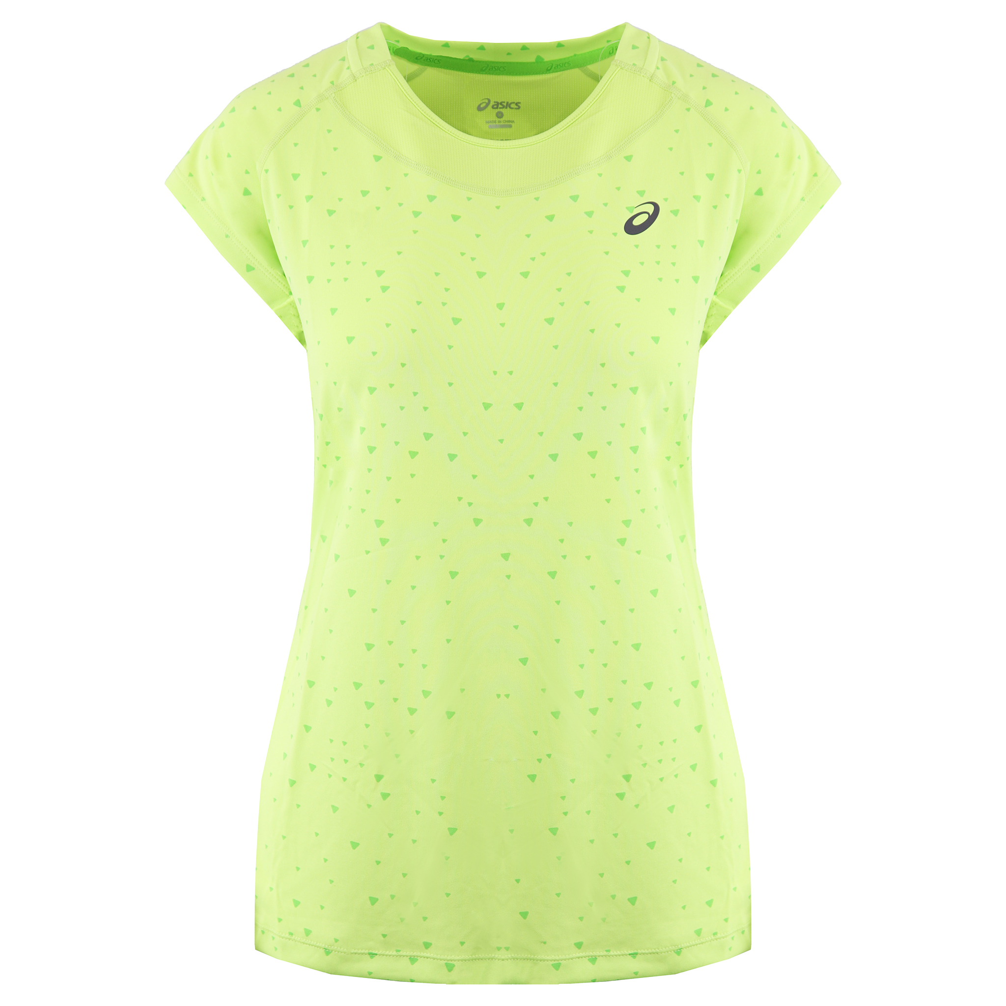 ASICS Logo Womens Hellgrünes T-Shirt Image