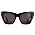 Saint Laurent Cat Eye Damen Schwarz Grau Sonnenbrille
