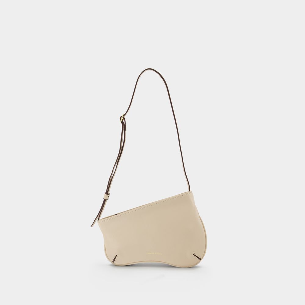 Mini Curve Hobo Bag - Manu Atelier - Elfenbein - Leder Image