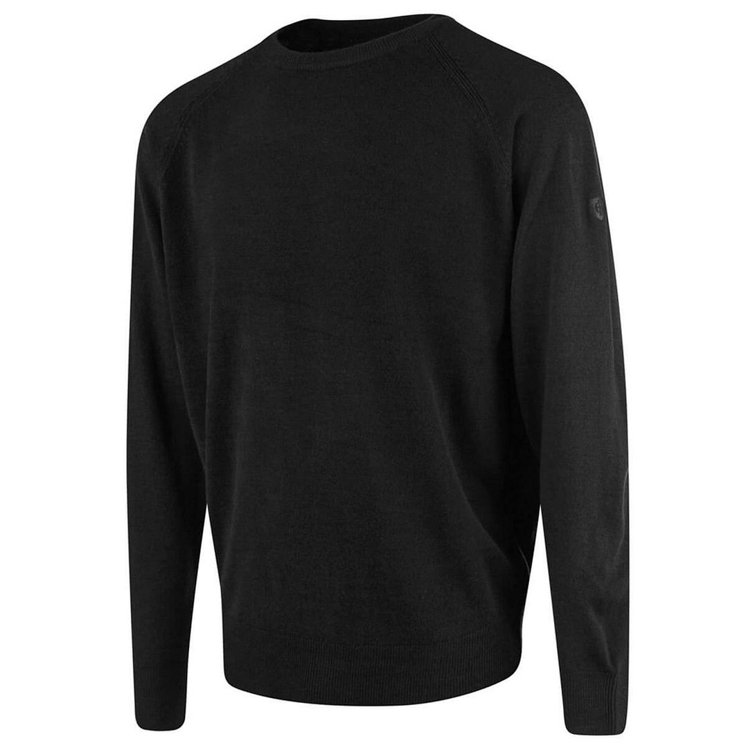 Insel Grüne Raglan -Männer schwarzer Golfpullover Image