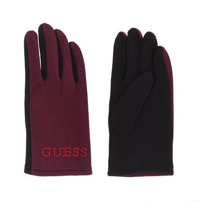 Handschuhe mit Paillettenlogo und thermischem und weichem Stoff AW6825-WOL02 Frau